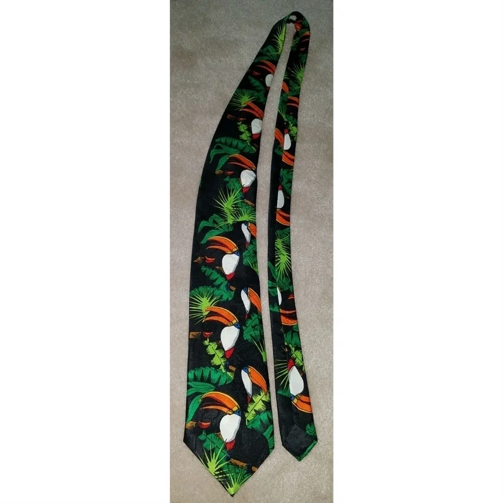Toucans Birds Surrey Neck Tie 57