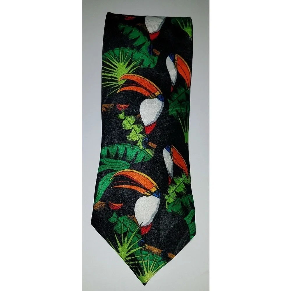 Toucans Birds Surrey Neck Tie 57