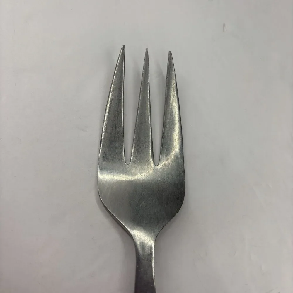 Vintage Mar-Crest Ebony Elegance (Stainless) Atomic Starburst Japan Serving Fork