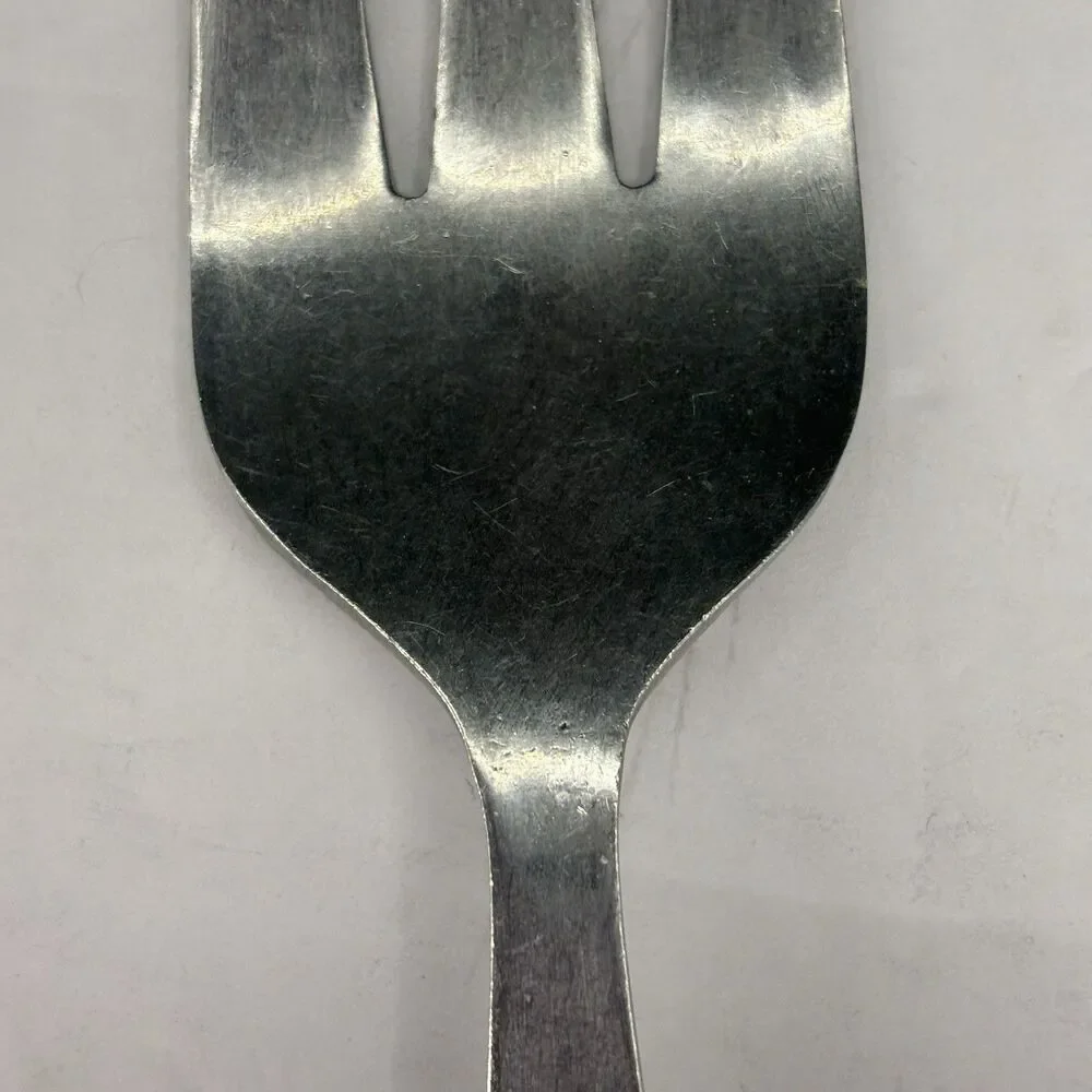 Vintage Mar-Crest Ebony Elegance (Stainless) Atomic Starburst Japan Serving Fork