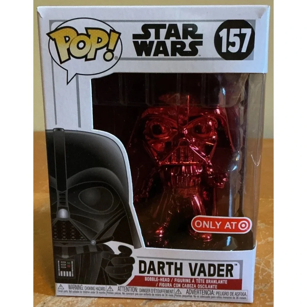 Funko Pop! 157 Star Wars - Darth‎ Vader Red Chrome - Target Exclusive Figure
