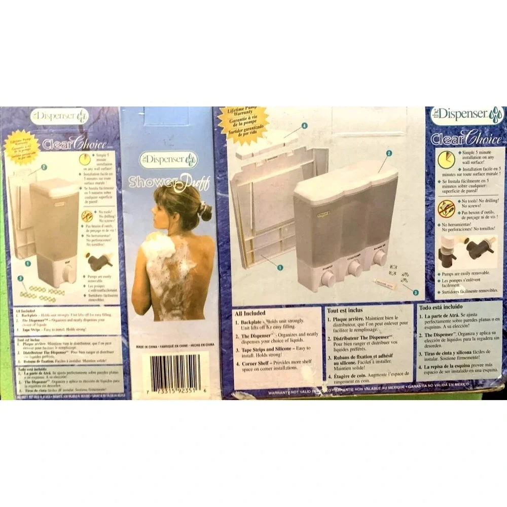 N/A shower dispenser organizer