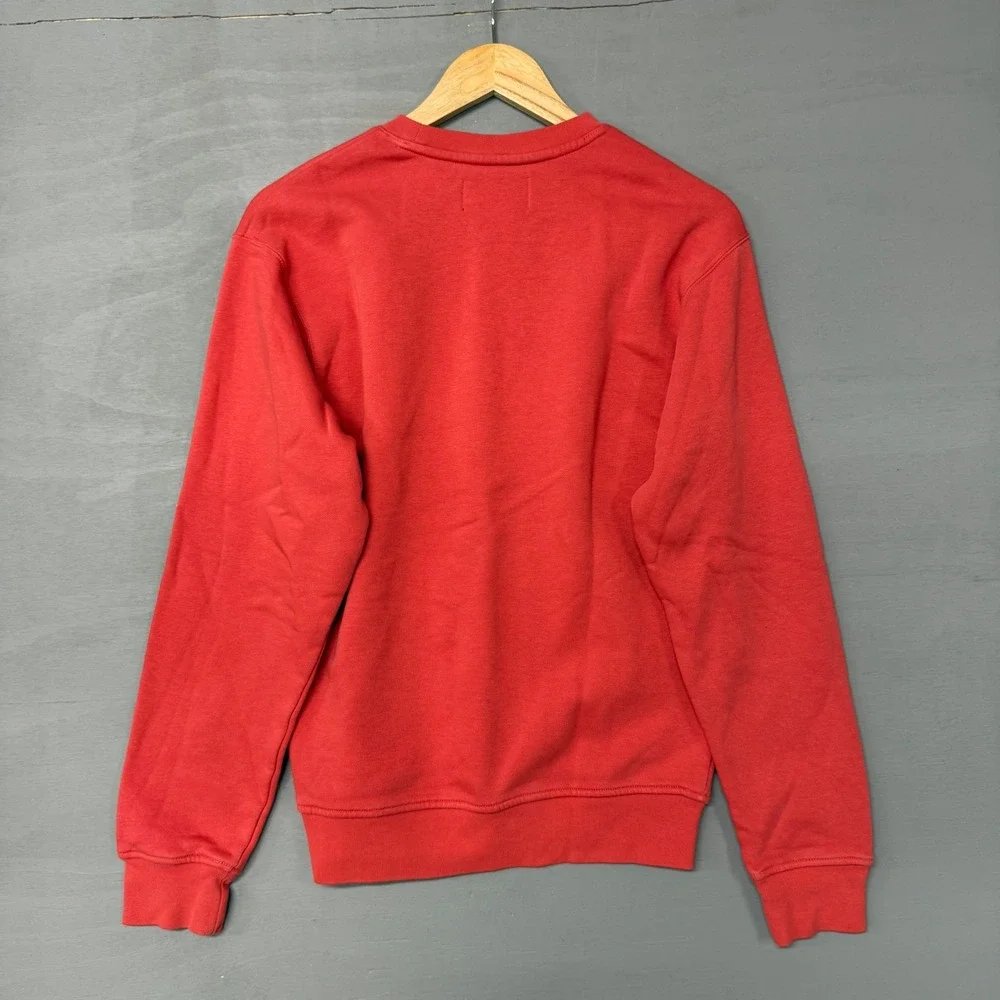 Jordan Crewneck Sweatshirt Red Jumpman Logo Fleece Pullover XS