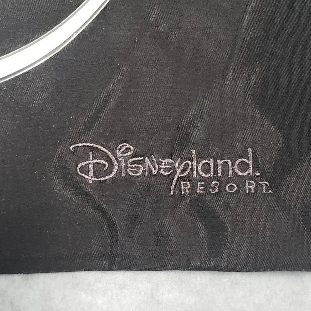 Disneyland Resorts Mickey Mouse Logo Sling Bag Metallic Silver Heavy‎ Duty Nylon