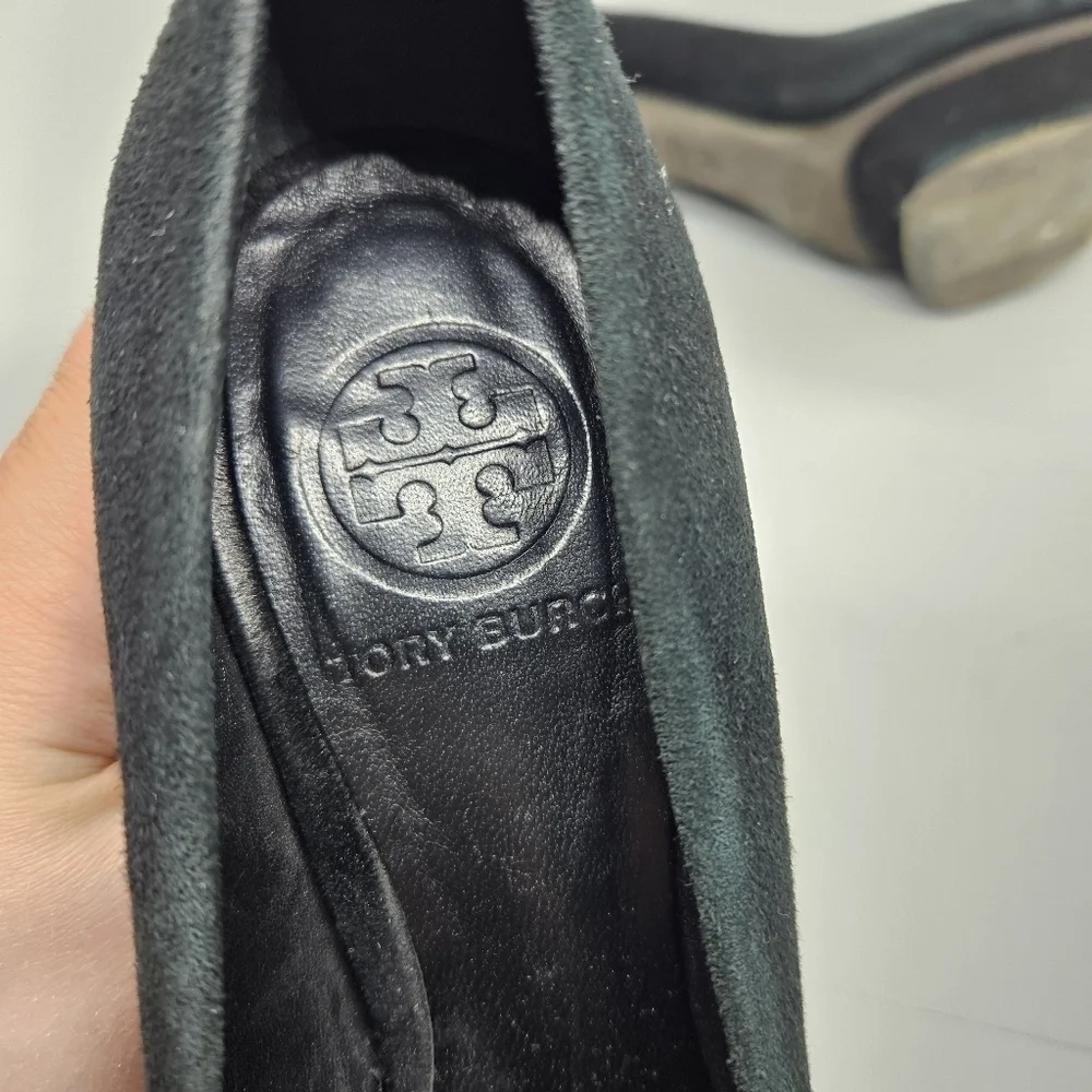 Tory Burch black suede