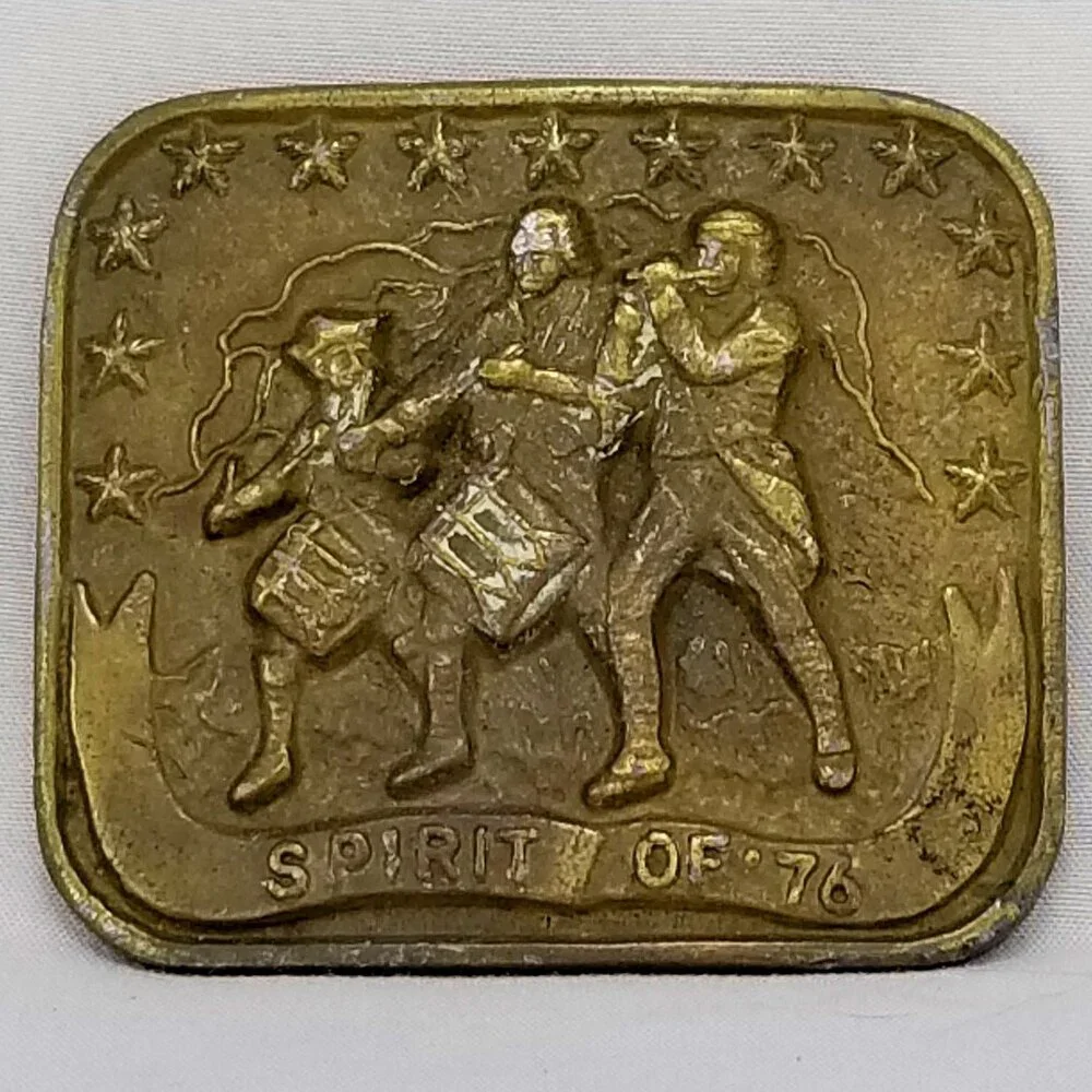 Belt‎ Buckle 1975 Spirit of '76 USA Independence Day 4th Of July 1976 By HENCEL