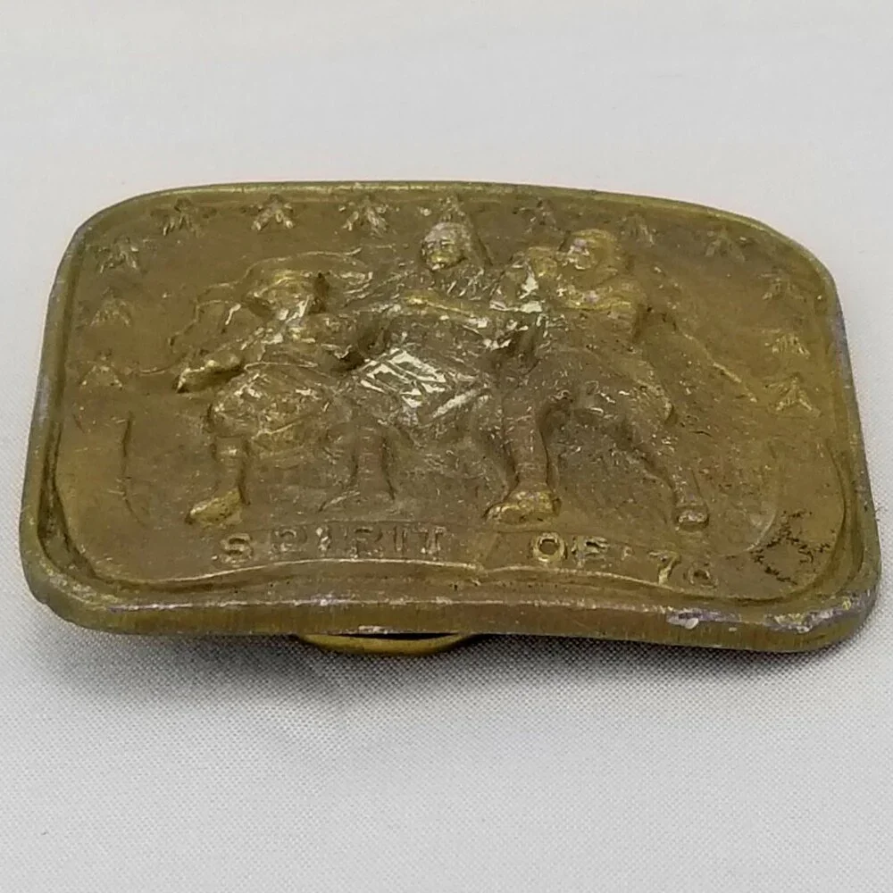 Belt‎ Buckle 1975 Spirit of '76 USA Independence Day 4th Of July 1976 By HENCEL