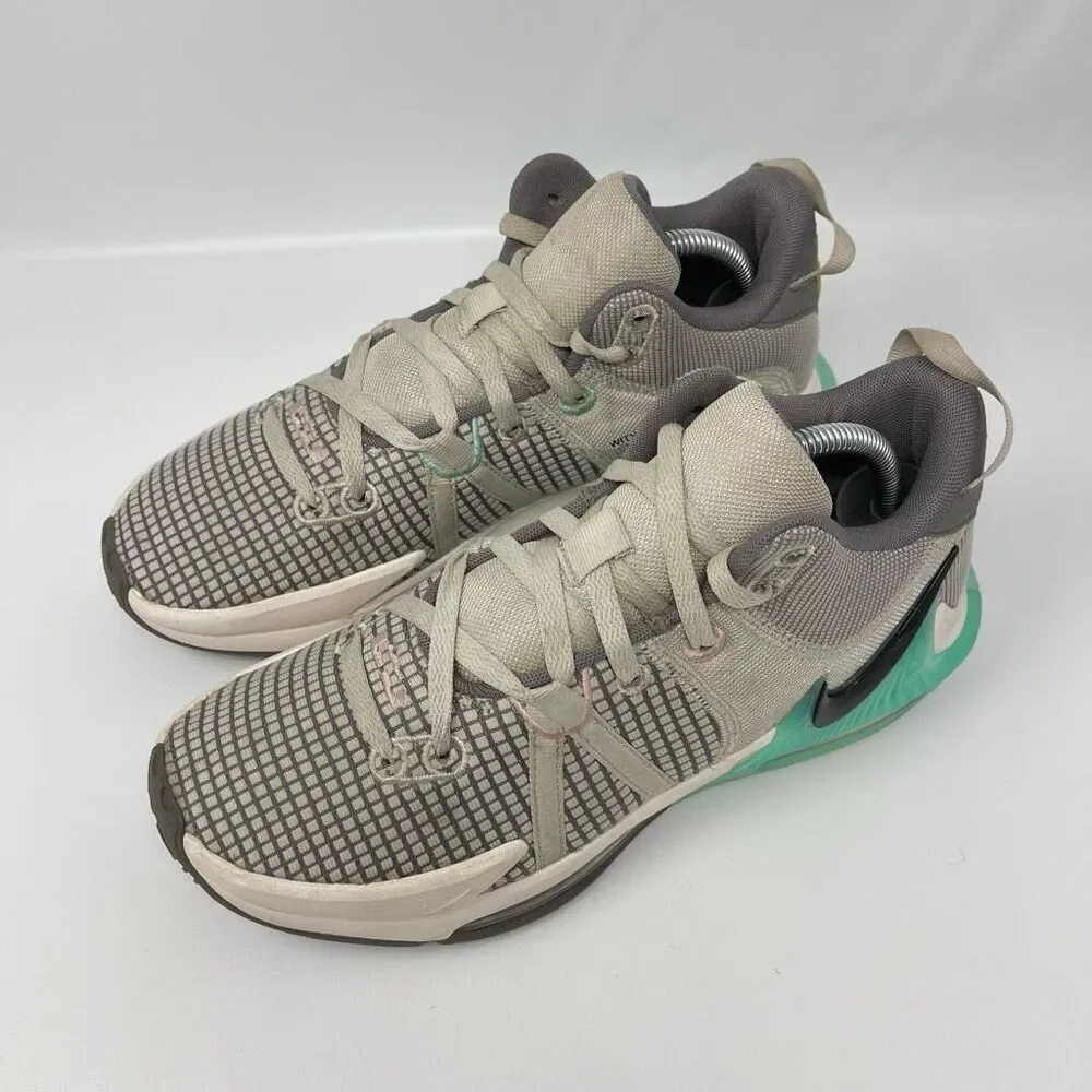 Nike LeBron Witness 7 EP Flat Pewter Mint DM1123-006 Men's Size 9