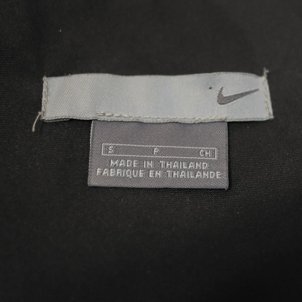 Vintage Nike 72 Track Jacket Mens Small‎ Black Full Zip Windbreaker Warm Up Y2K