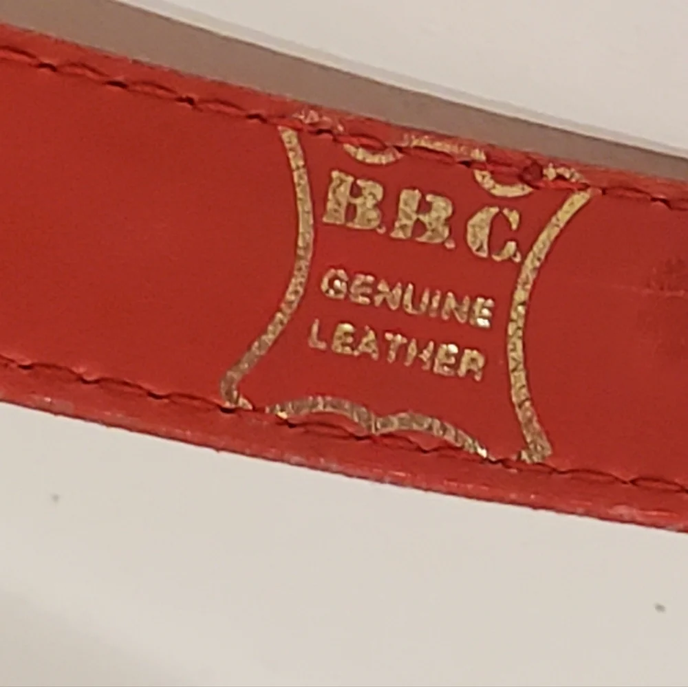 Vintage B.B.C. Genuine Leather Spain gift embossed free