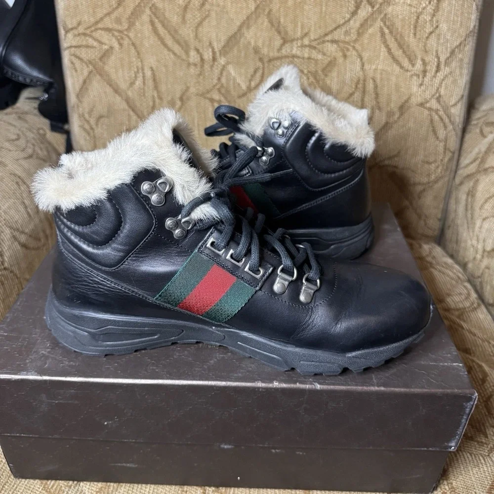 Gucci‎ Leather Shoes Men's Size 8.5 Excellent!