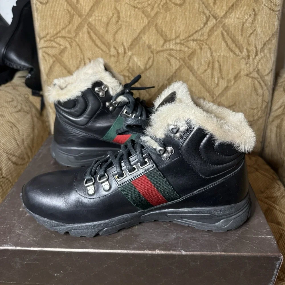 Gucci‎ Leather Shoes Men's Size 8.5 Excellent!