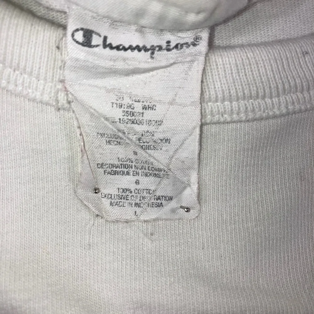 Vintage Champion Graphic T Shirt Men L Colorblock Logo 90s‎ Retro Y2K Streetwear