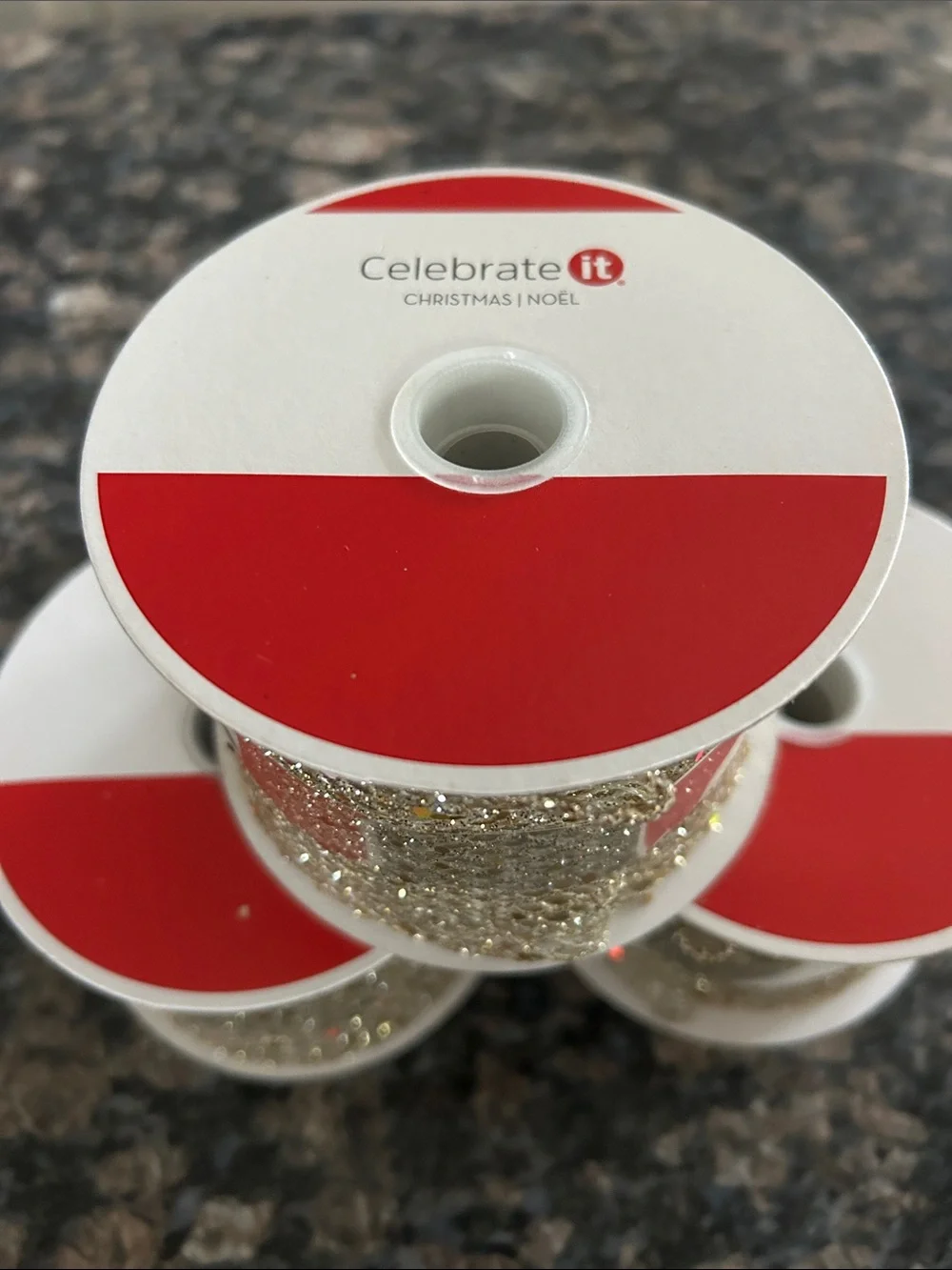 Celebrate It gold mesh
