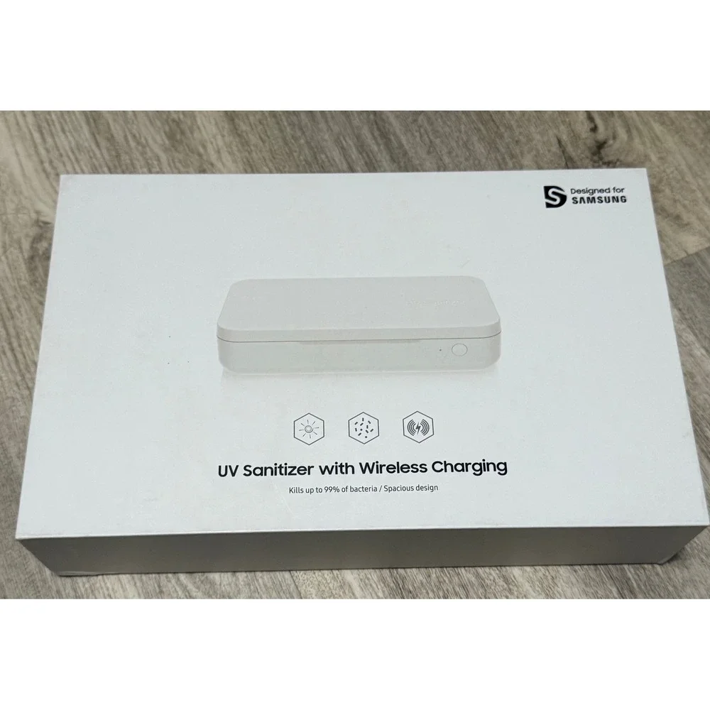 Samsung UV Sanitizer with Wireless Charging -‎ Kills 99% Bacteria - NEW
