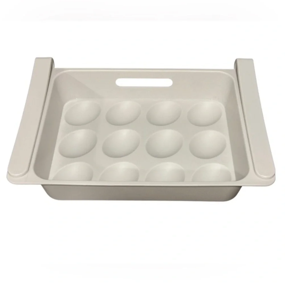 Hanging Egg Holder for Fridge Shelf Plastic 12-Egg Storage Tray New