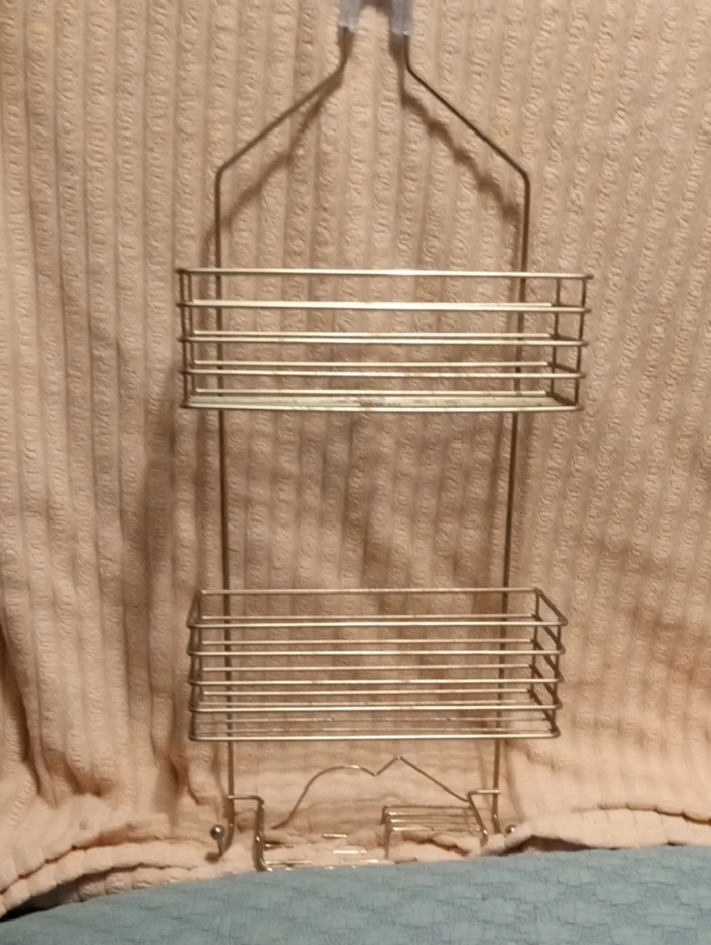 Source Unknown Silver Two-Tier Hanging Shower Caddy