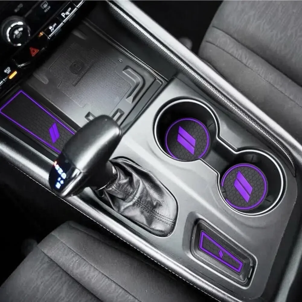 25-pc Dodge Durango 2021-2025 Accessories Cup Holder Insert Anti-dust Mat Purple