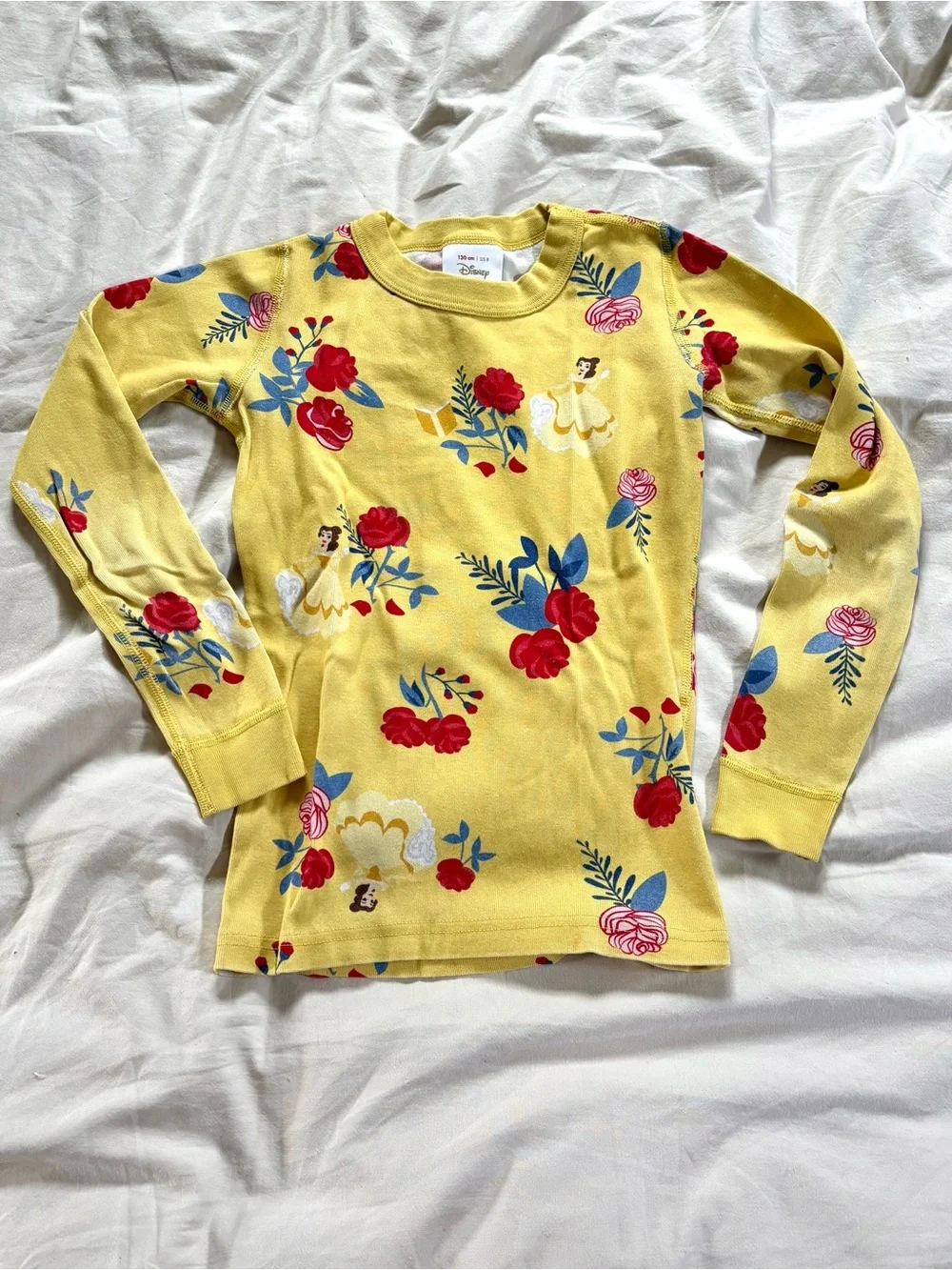Hanna Anderson HannaJams Disney Belle Beauty & The Beast Pajama Set size 8