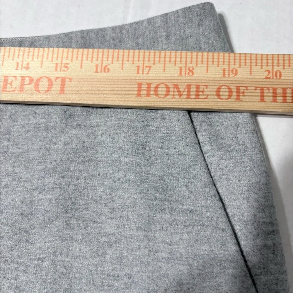 Beautiful Wool Flowy Light Gray Flat Front Trousers by Caroline Issa & Nordstrom