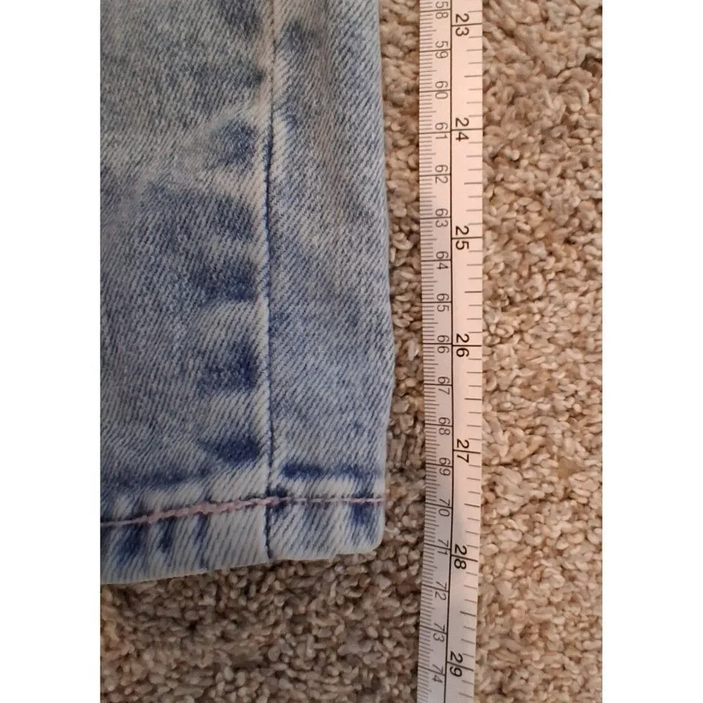 Blue Denim Overalls Old Navy Pockets , Side zip, Skinny Size 4
