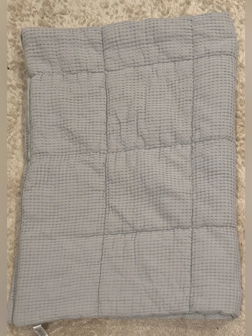 Pottery Barn Teen XL Twin Waffle/Weave Comforter, Gray