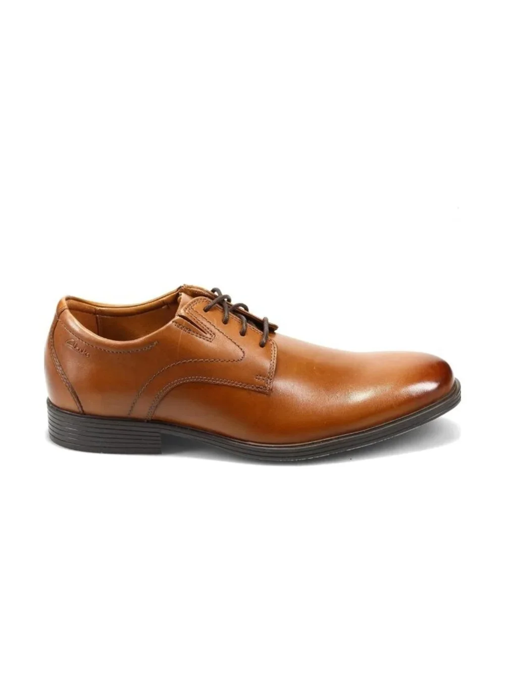 Men’s Clarks Brown Leather Oxford Dress Shoes Wide Comfort Office BusinessCasual