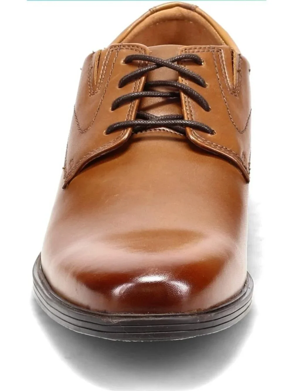 Men’s Clarks Brown Leather Oxford Dress Shoes Wide Comfort Office BusinessCasual