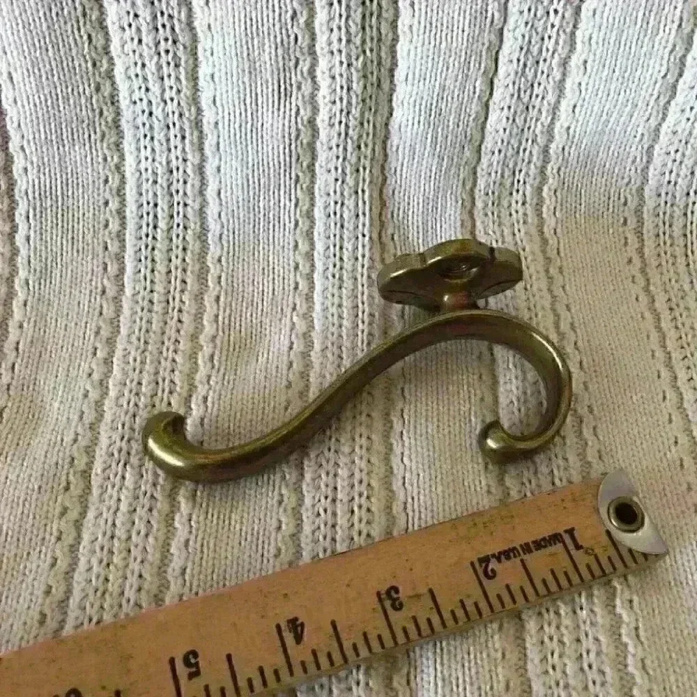 VTG Coat and Hat Brass Hook about 5