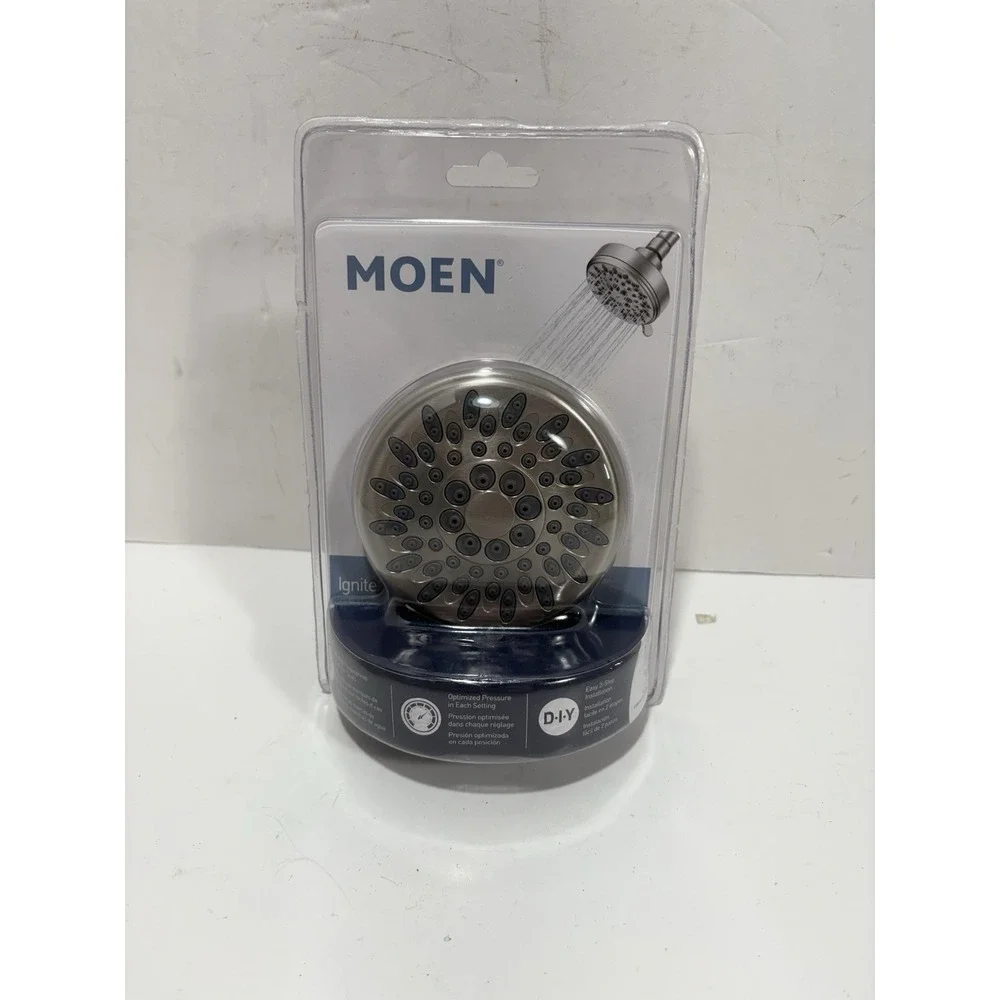 MOEN Ignite 5 Settings Spray Optimized Pressure Shower Head Spot Resistant NIB