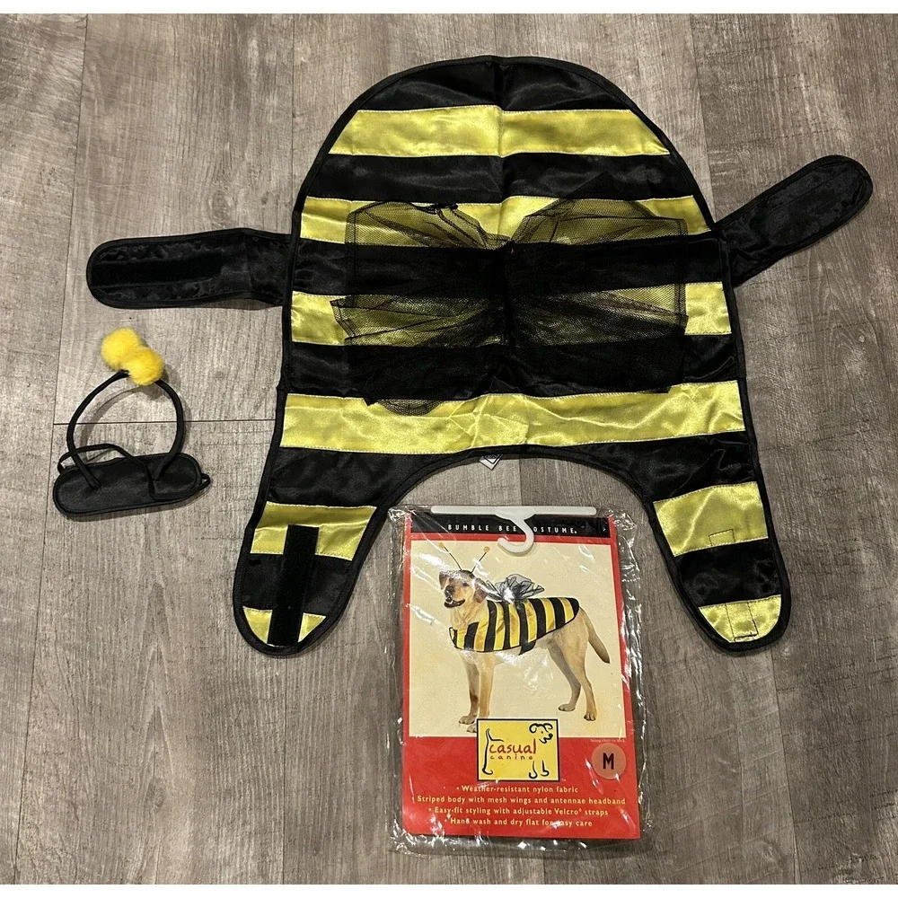 Casual Canine Bumble‎ Bee Dog Halloween Costume Medium 13