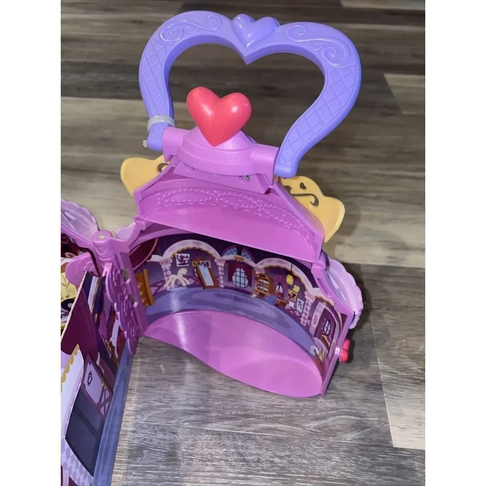 My Little Pony - Portable Castle House Case Flip Card Rooms - 2014  With 2 Ponys