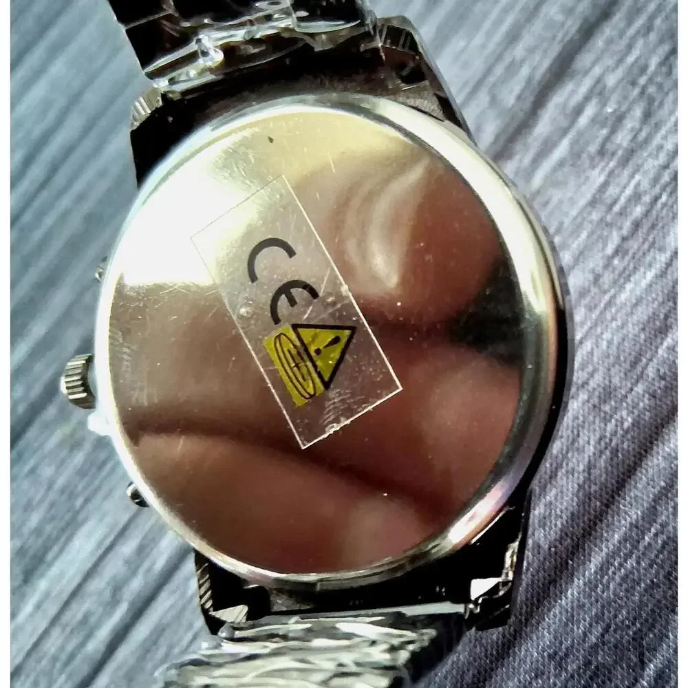 Rare Vintage Eyros‎ Arcade Dial Chronograph New Old Stock