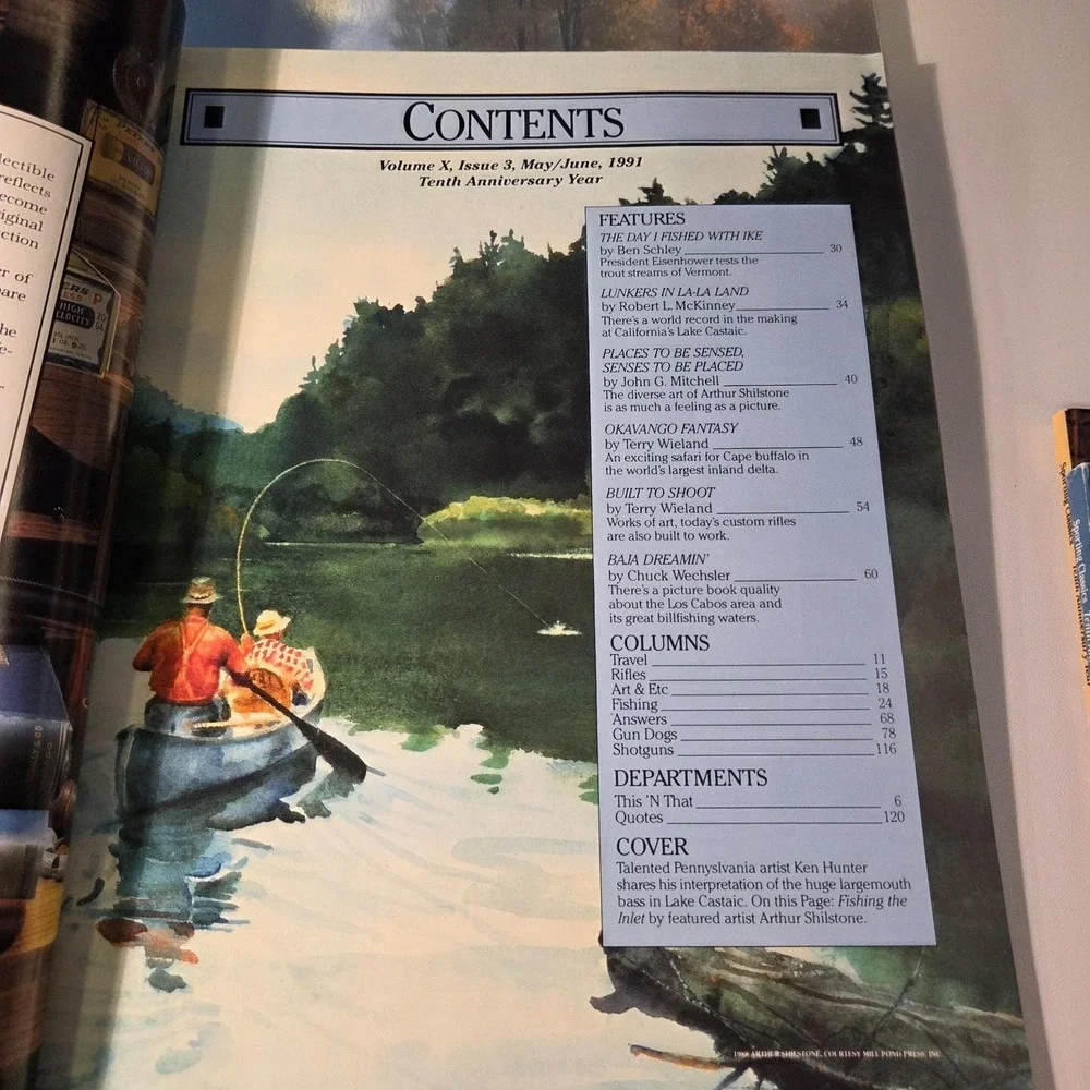 Sporting Classics Magazine 1991 Lot Of 6 Hunting &‎ Fishing Collectible