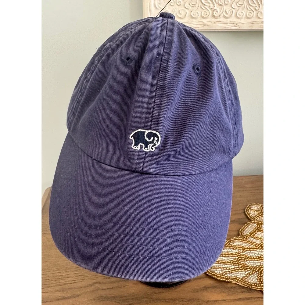 Elephant Logo Navy‎ Blue Baseball Cap Casual Everyday Adjustable Hat