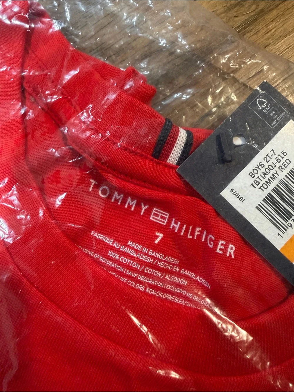 Tommy Hilfiger vibrant red