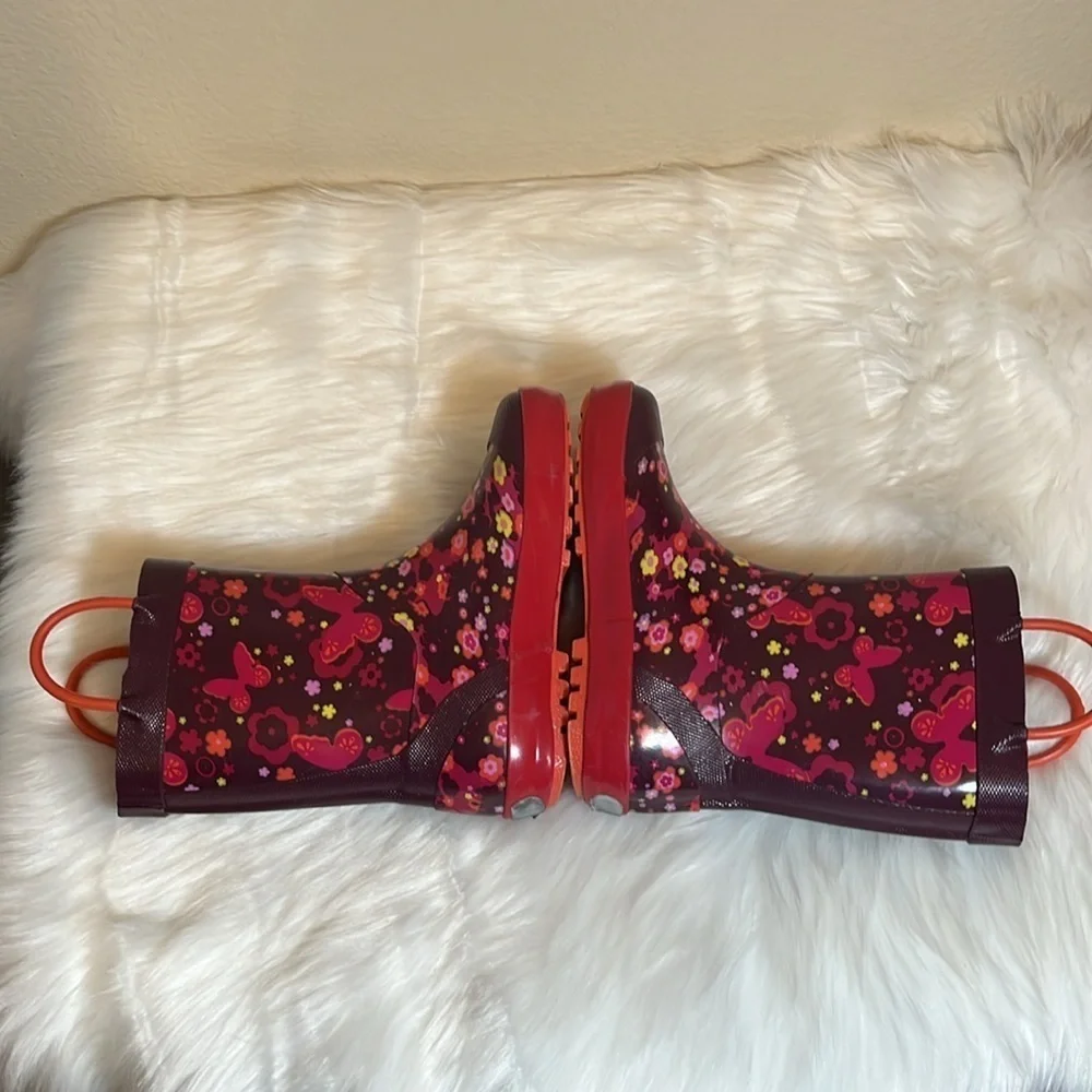 Kamik Floral Butterfly Rubber Boots