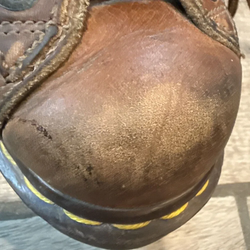 Vintage Dr Martens Brown Leather Boots Size 5 Made in England Lace Up