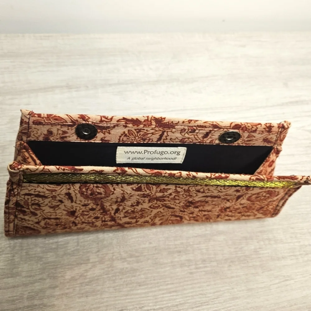 ❤️ Indian Handmade Floral Clutch Boho Ethnic Print Foldover Wallet Bag Classy