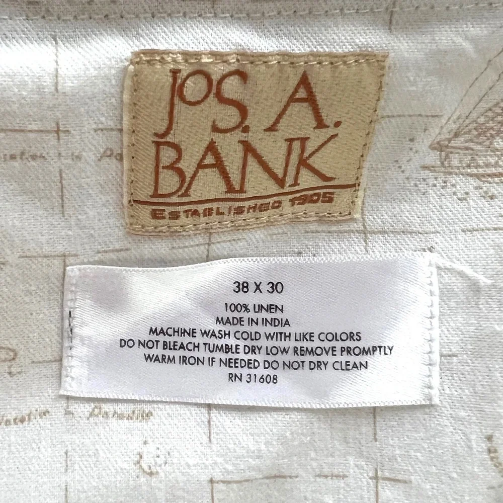 Jos. A. Bank measurements waist