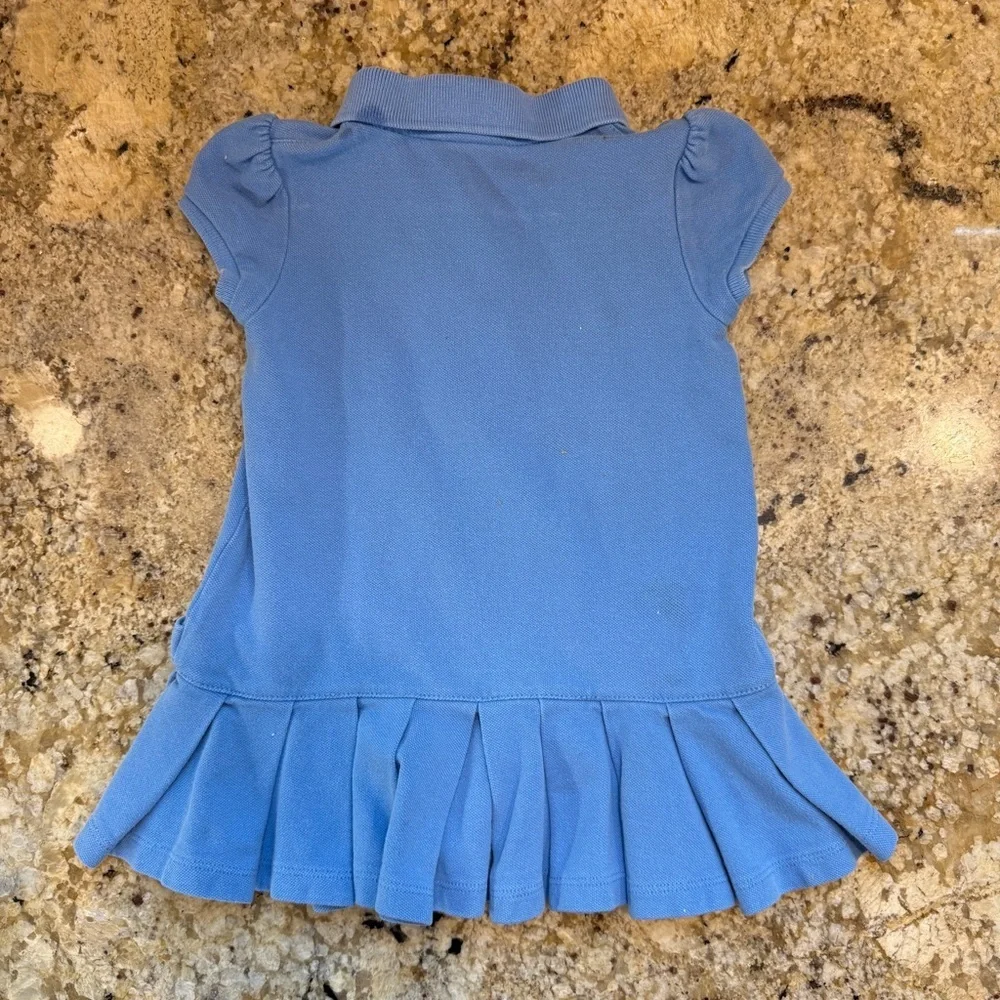 Ralph Lauren Blue Toddler Polo Dress