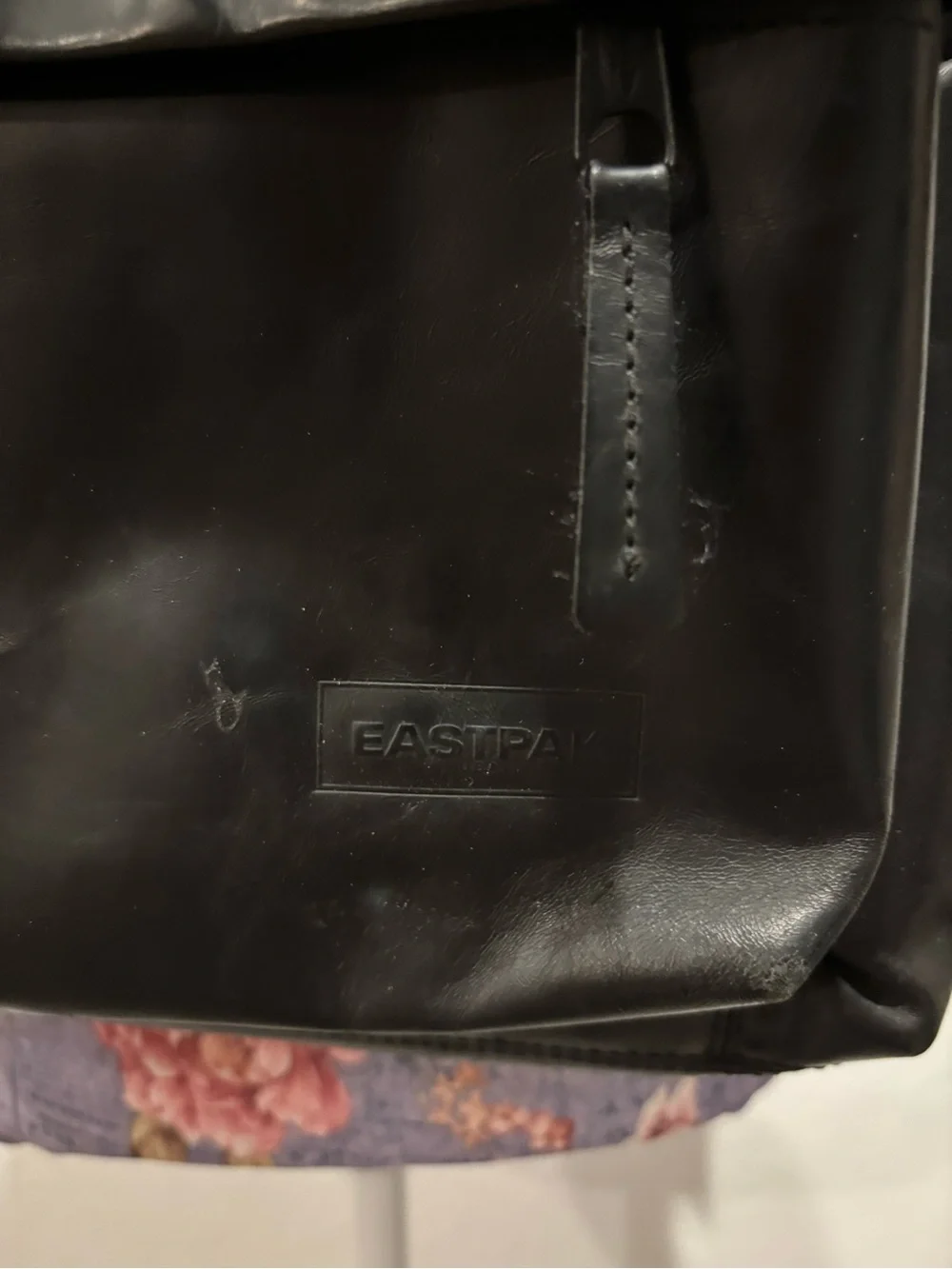 Eastpak Padded Pak R Classic Black Ink Leather Backpack