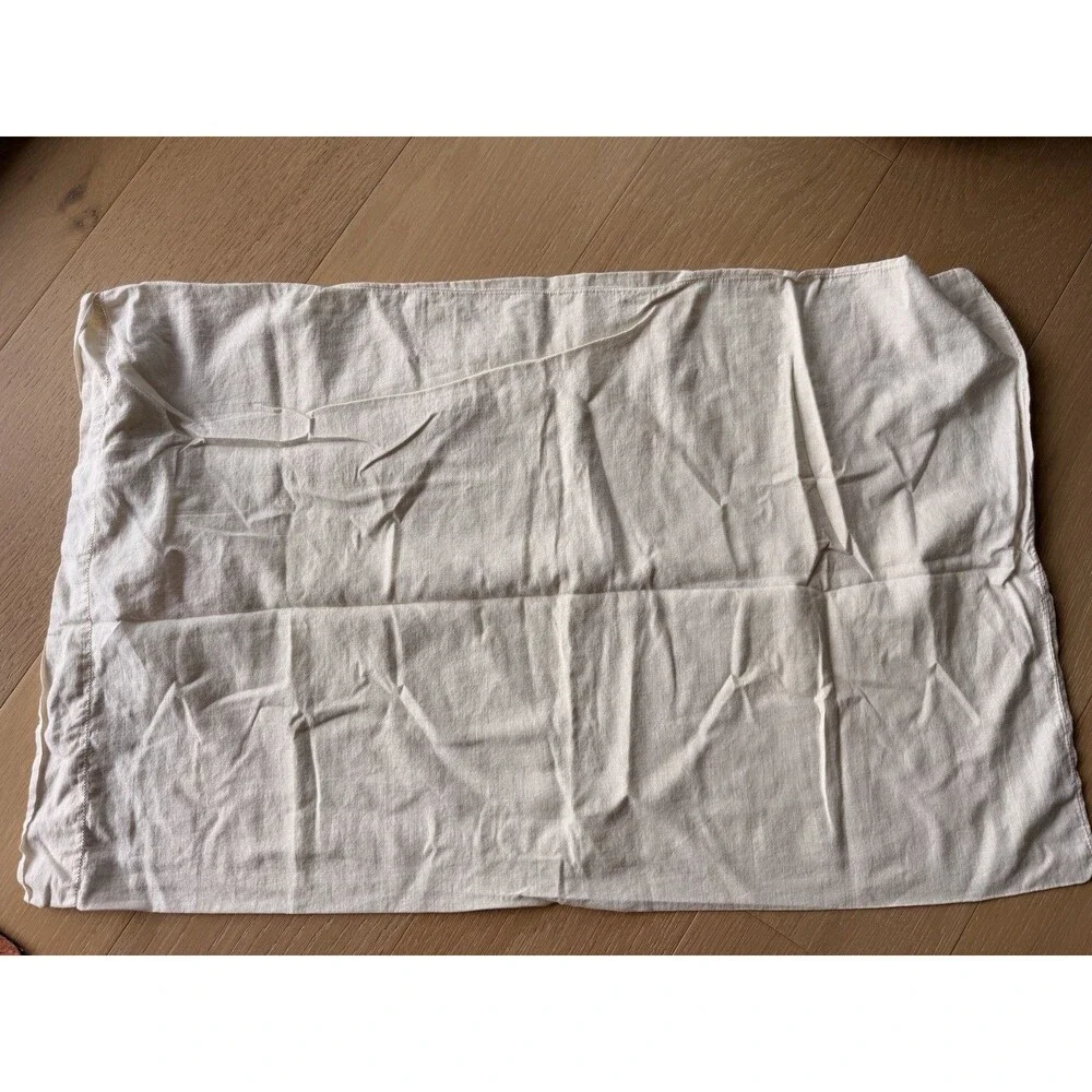 Vintage Handmade Embroidered Standard Pillowcases Floral Set Of 2 Matching