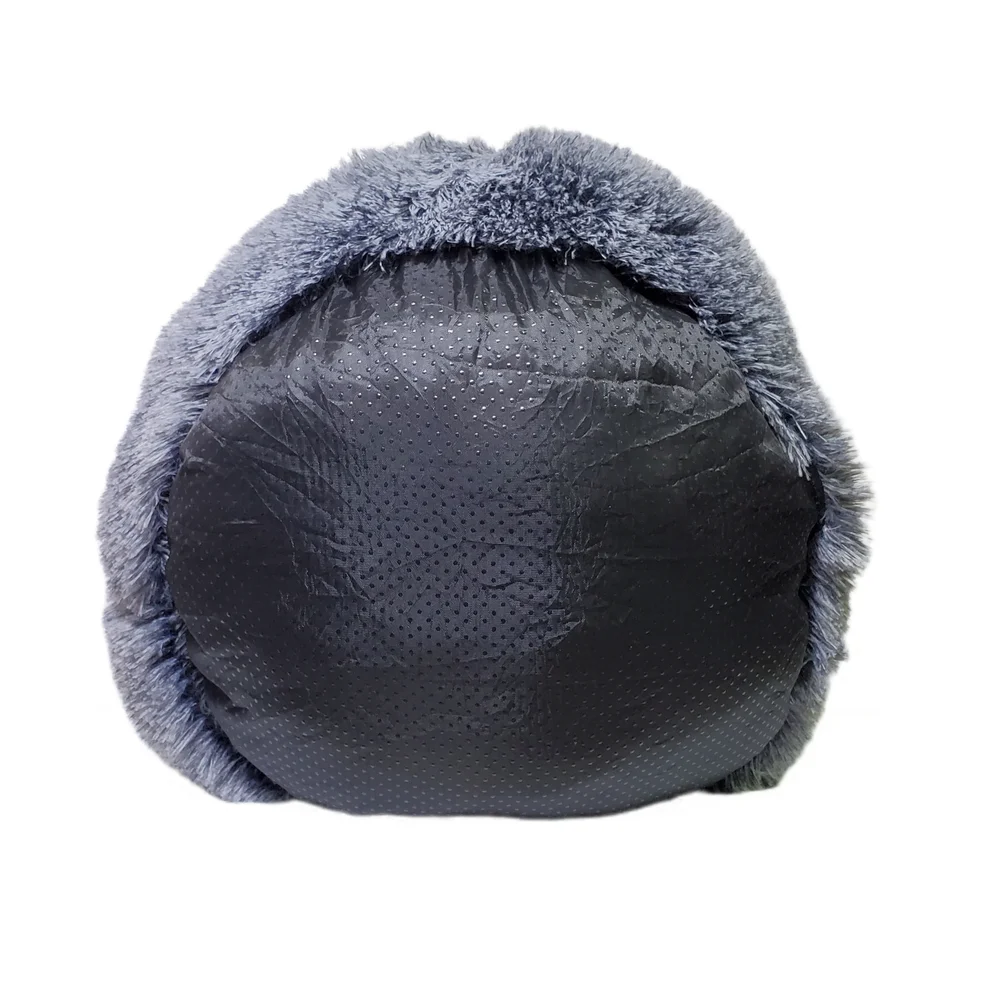 Pets Dog Bedding Comfy Fuzzy Small Round Bear Paw Shaped Plush Dog Cat Pet Bed