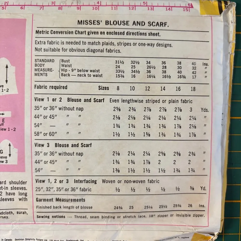 Simplicity vintage 6625