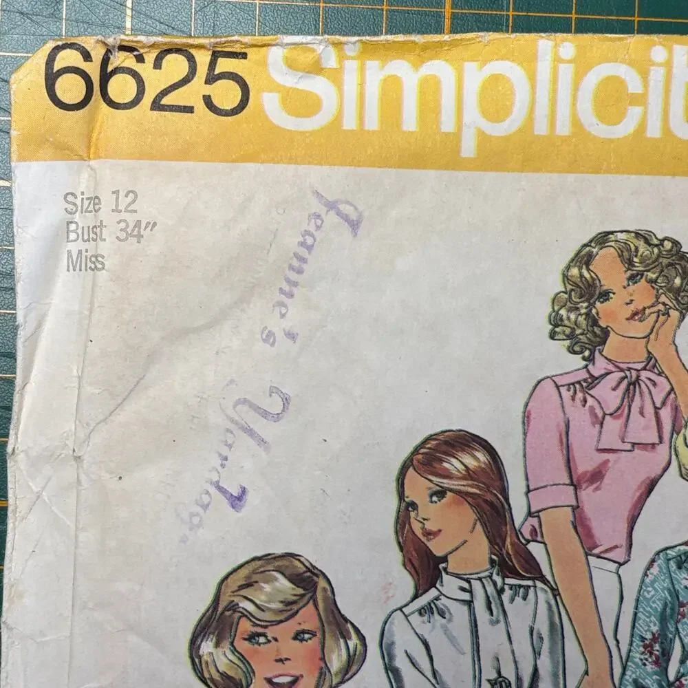 Simplicity vintage 6625