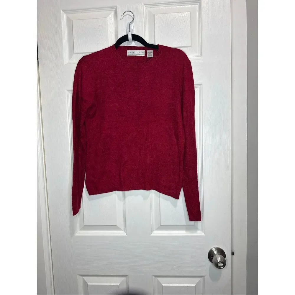 Sutton Studio burgundy top M