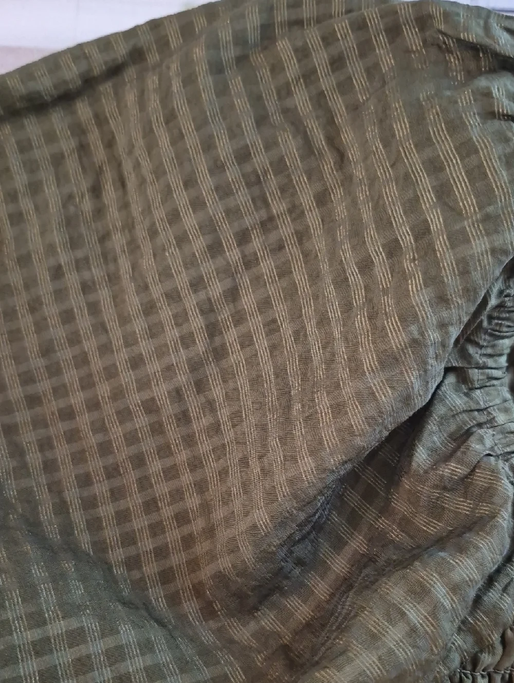 Old Navy Puff Sleeve Top Olive Green Size XL