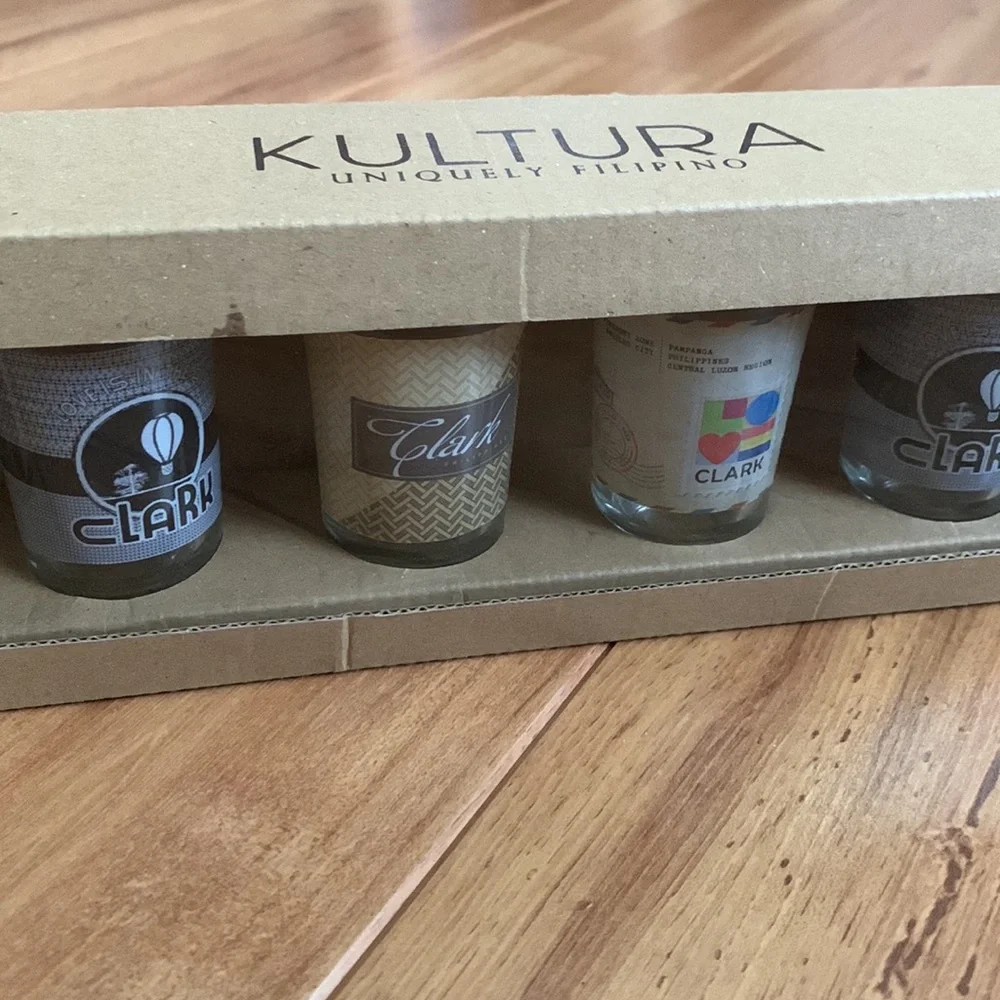 Kultura Uniquely Filipino Shot Glass Set Souvenir Gift Set Shotglass Clark New