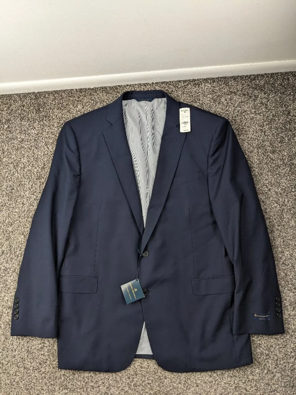 NWT Brooks Brothers Sport Coat Wool Explorer Navy Blue 44R Regent Fit $349